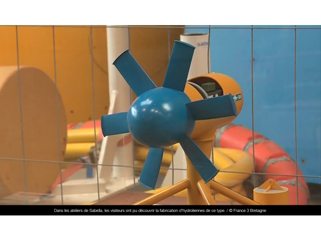 The tidal turbine of the Breton SME Sabella will be submerged again off the island of Ouessant